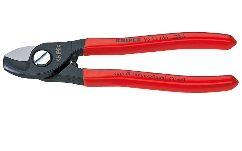 Ножиці для різання кабелів до 15 мм - Knipex 95 11 165 - розпродаж