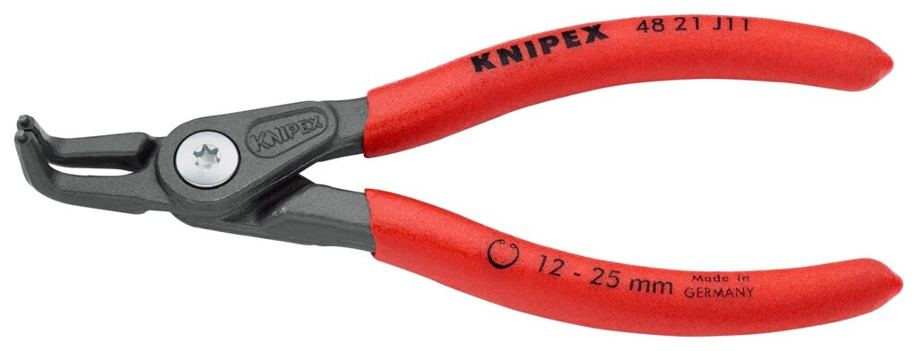 Знімач внутрішніх стопорних кілець вигнутий 12 - 25 Ø мм - Knipex 48 21 J11 від компанії АвтоСпец - фото 1