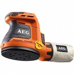 Акумуляторна ексцентрикова шліфмашина AEG BEX 18-125-0 (каркас)