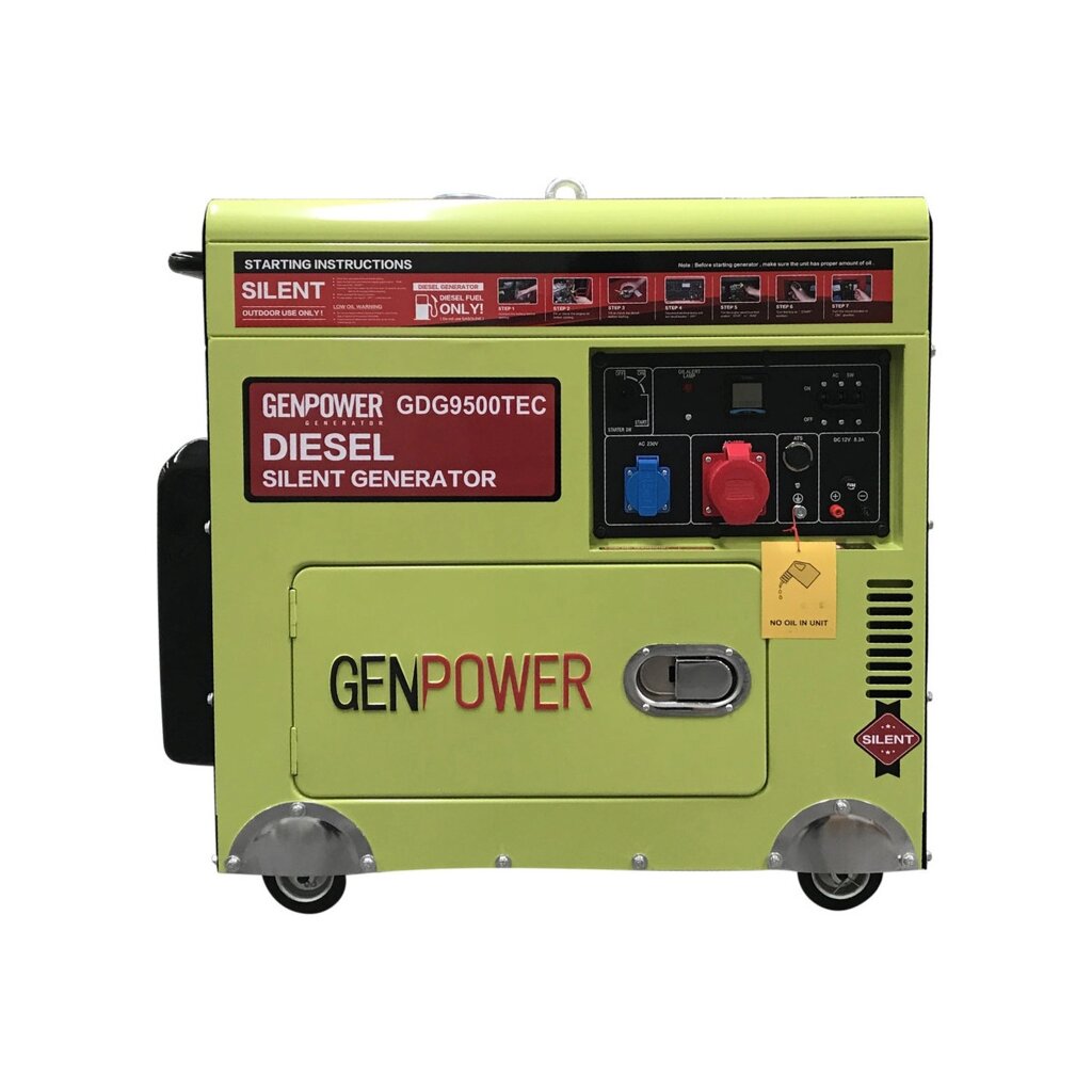 Дизельний генератор GenPower GDG 9500 TEC (7 кВт) від компанії ПП Король - фото 1