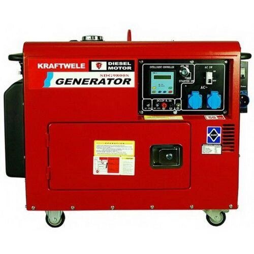 Дизельний генератор Kraftwele SDG9800 1F від компанії ПП Король - фото 1