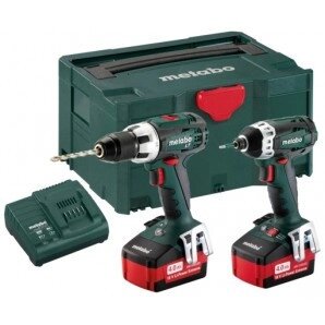 Два акумуляторні шурупокрути Metabo Combo Set 2.1.1 18 V BSLT+SSD 18 В + MetaLoc валіза від компанії ПП Король - фото 1