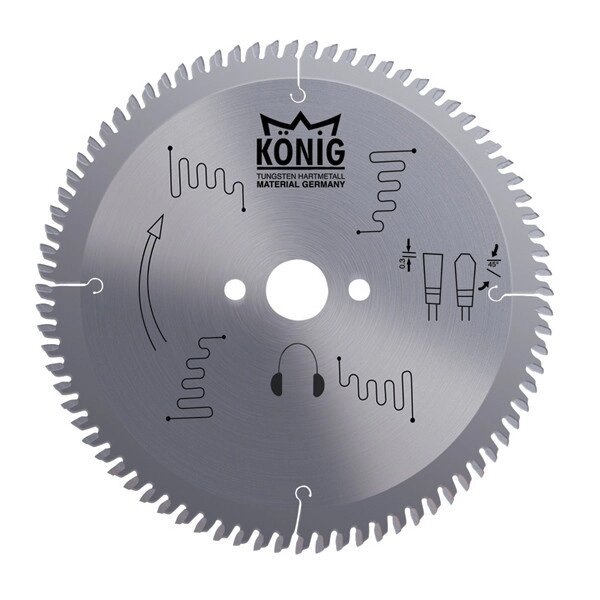 Круг для різання металу KONIG D250 B3.2 d30-32 Z80 від компанії ПП Король - фото 1