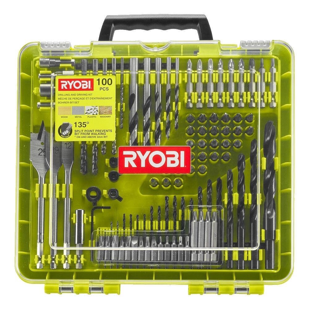 Набір біт і свердел Ryobi RAKDD100, 100 шт. від компанії ПП Король - фото 1