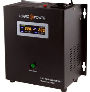 Джерело безперебійного живлення UPS Logicpower LPY-W-PSW-500VA + LP4142