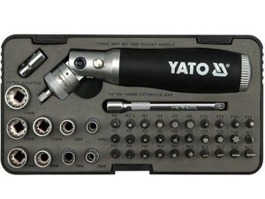 Набір біт для шурупокрута з тріскачкою YATO YT-2806