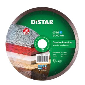 Алмазний відрізний диск Distar Granite Premium 200x25.4