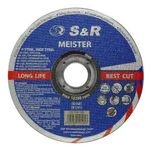 Круг відрізний для металу та неіржавкої сталі S&R Meister A 60 S BF 125x1,0x22,2 (131010125)