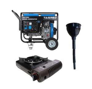 Дизельний генератор TAGRED TA4100D ( газова плитка Orcamp CK-505 і лійка в подарунок)