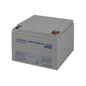 Акумулятор мультигелевий LPM-MG 12 V — 26 Ah