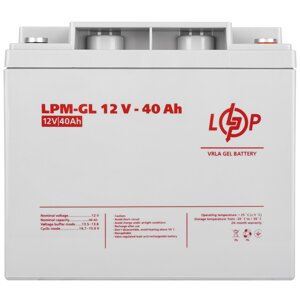 Акумулятор гелевий LogicPower LPM-GL 12 V — 40 Ah