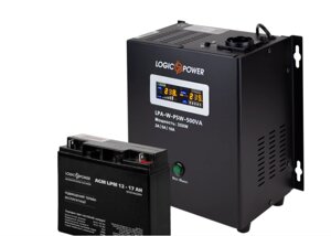 Комплект резервного живлення для котла LogicPower ДБЖ A500 + AGM батарея 220W