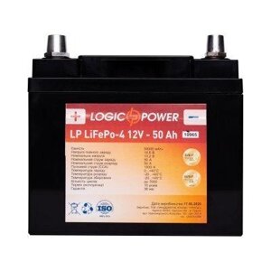 Акумулятор для автомобіля літієвий LP LiFePO4 12 V — 50 Ah (+ зліва, пряма полярність) пластик