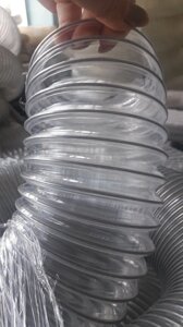 Шланг для аспірації металевою спіраллю поліуретановий VULCANO PU Z IPL 0,4 мм (Italy) 51-400 мм 100 мм