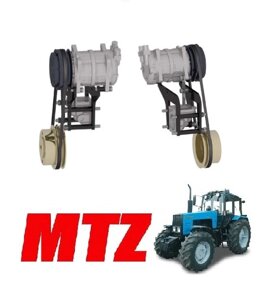 Кронштейн кріплення компресора МТЗ двигун Д243 і Д245 Товщина 12 мм. (З 2-х струмкова шкивом комплект)