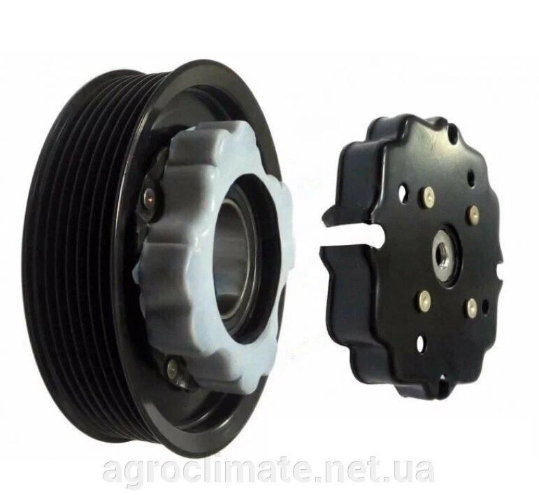 Муфта компресора кондиціонера DENSO 7SEU16 7PK, 120 MM., 12V AUDI, PORSCHE, VOLKSWAGEN (У зборі) від компанії Agroclimate - фото 1