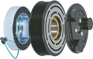 Муфта компресора кондиціонера delphi CVC6 6PK, 110 MM., 12V (у зборі) chevrolet, OPEL (CA870)