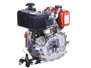 Двигун 178FE — дизель (під шліци діаметр 25 мм) (6 л. с.) з електростартером ТТ