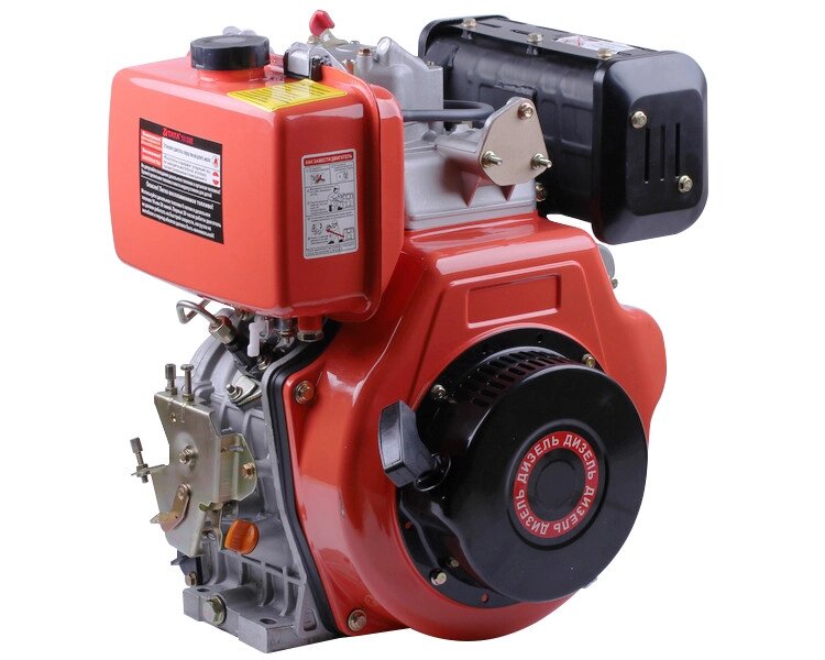 Двигун 186FE — дизель (під шпону діаметр 25 мм) (9 л. с.) з електростартером ТТ від компанії все навісне - фото 1