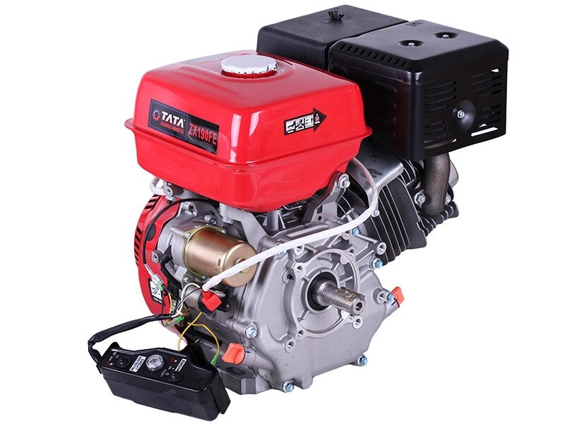 Двигун 190FE — бензин (під шпонку діаметр 25 мм) (15 к. с.) з електростарером від компанії все навісне - фото 1