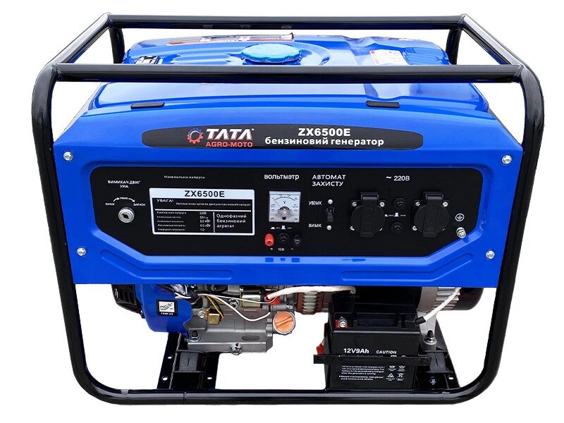 Генератор бензин ZX6500 (5KW) із електростартером TATA від компанії все навісне - фото 1