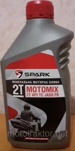 Моторне масло для невеликих 2-х струнких двигунів Spark 2T API TC Jaso FB, Kanister 1L PE