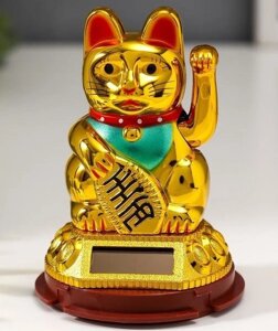 Кішка Манеки Неко золота велика