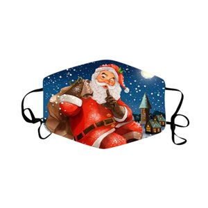 Захисна турмалінова маска з малюнком «Різдвяний Санта-Клаус»
