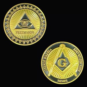 Золота масонська монета для багатства та бажань