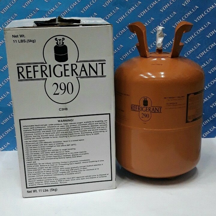 Фреон R290 REFRIGERANT (5 кг — Китай) від компанії "Все для холоду" - фото 1