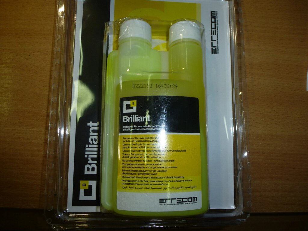 Наповнювач флуоресцен Brilliant 250ml. (33 дози по 7,5 ml) (жовтий Brilliant) TR1003.01. S1 від компанії "Все для холоду" - фото 1