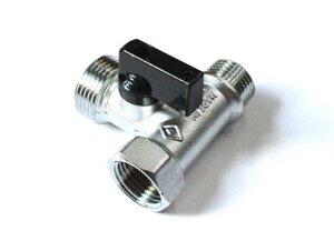 Кран для пральної машини M-M-F 1/2"-3/4"-1/2" Bugatti