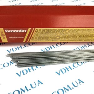 Припій Castolin 192 FBK (алюміній + мідь із флюсом) пруток 500 мм Х 2 мм.