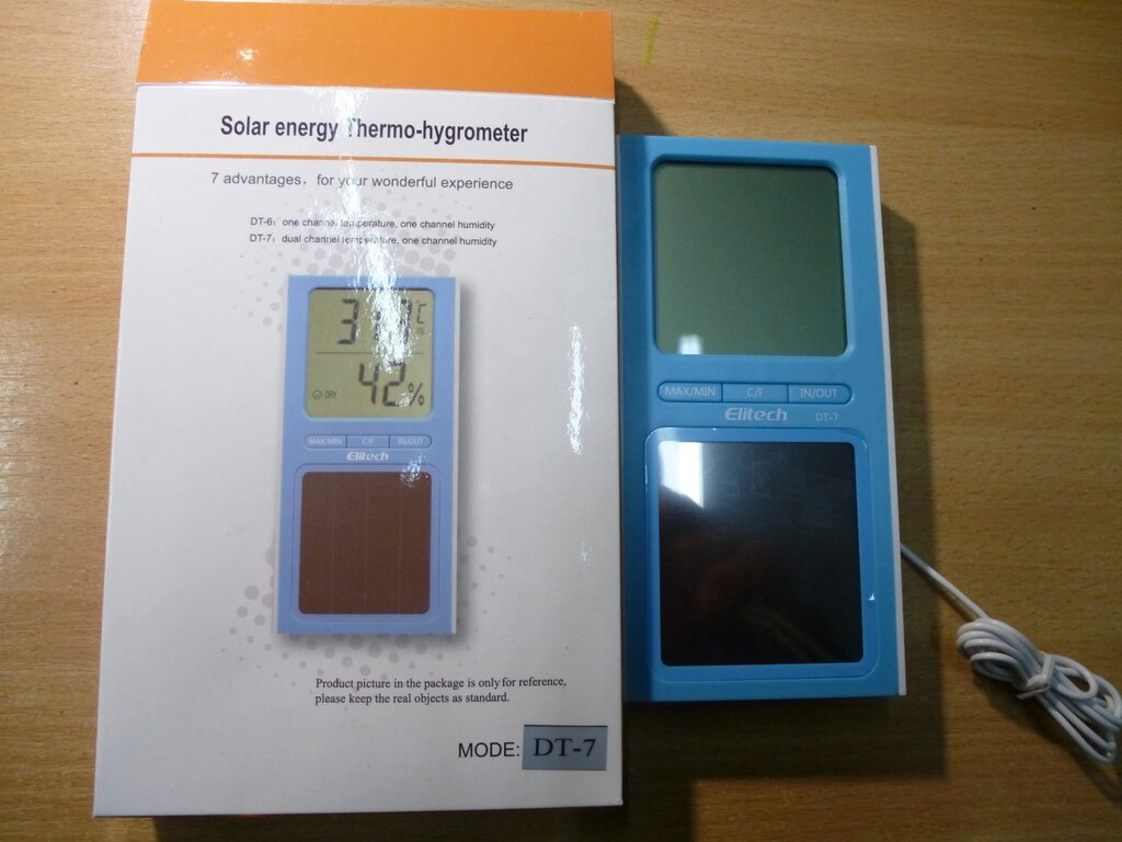 Термометр DT-7 з подвійним вимірюванням термогігрометр від компанії "Все для холоду" - фото 1