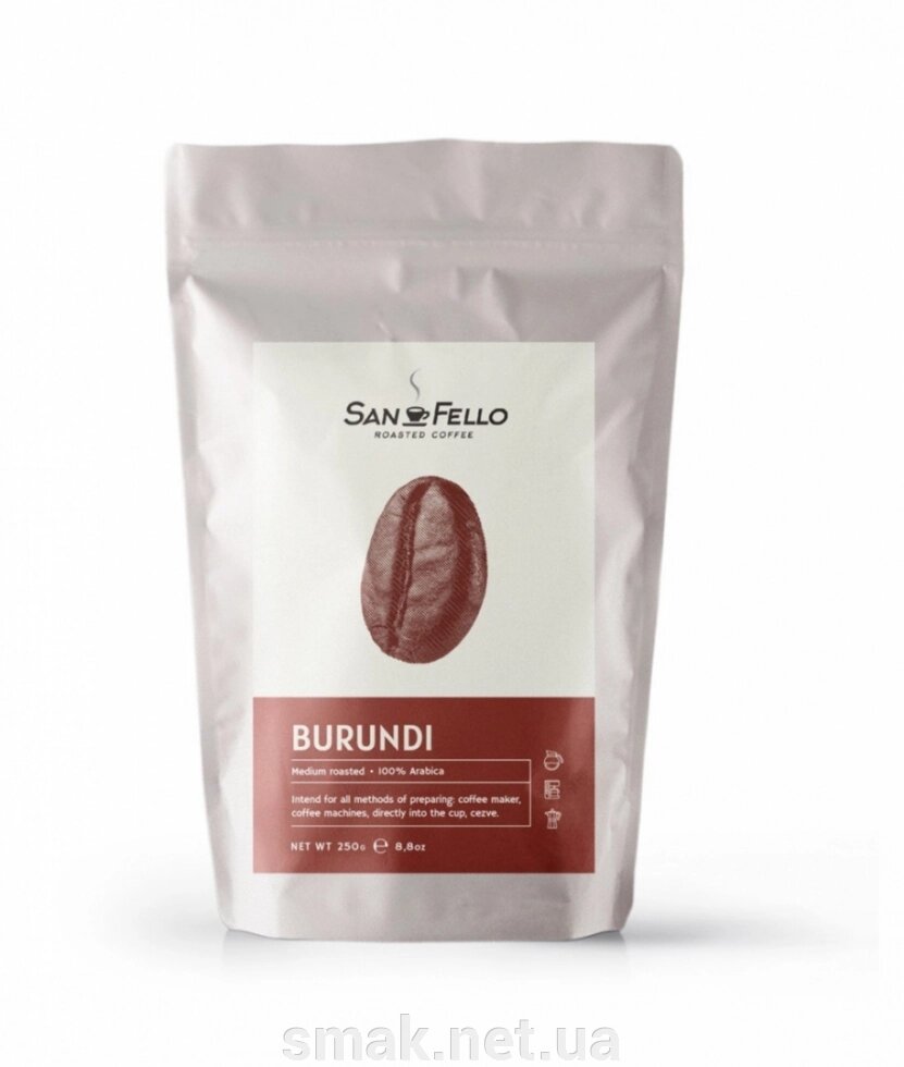 Арабіка 100 (моносортів) Кава в зернах свіжа обсмажування Burundi 1 кг від компанії Інтернет магазин "СМАК" - фото 1