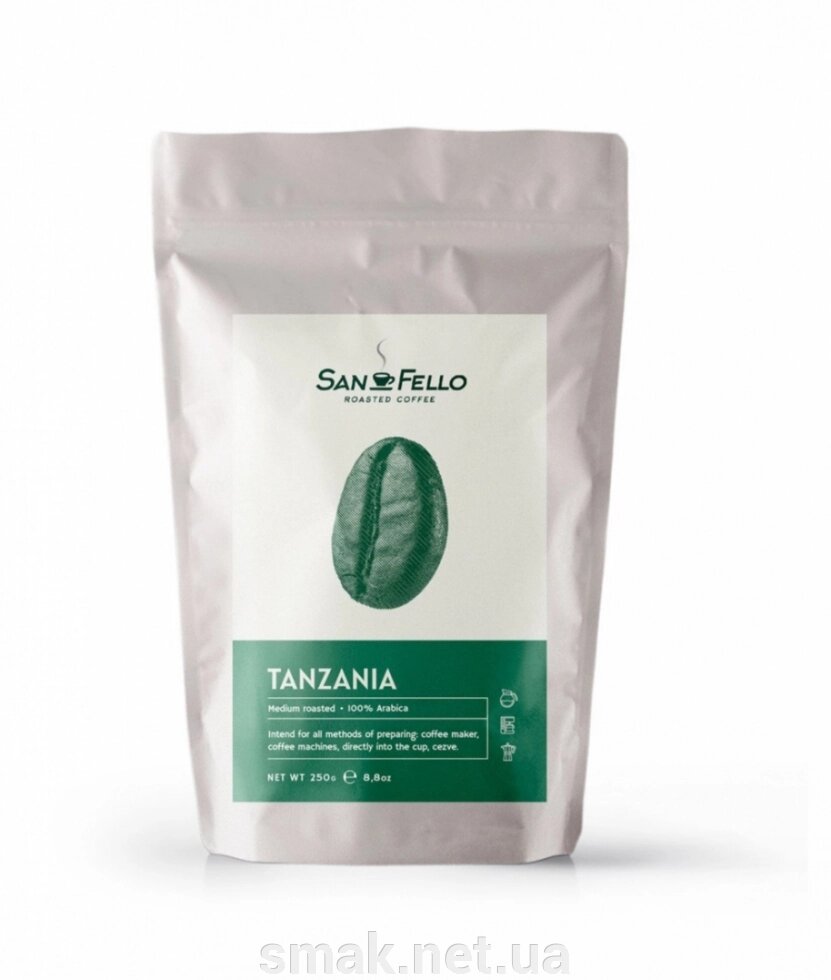 Арабіка 100 (моносортів) Кава в зернах свіжа обсмажування Tanzania 1 кг від компанії Інтернет магазин "СМАК" - фото 1