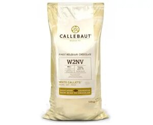 Бельгійський Білий шоколад Barry Callebaut W2, 10 кг 28 какао