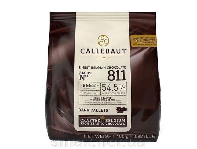Бельгийский Черный шоколад 54,5 Barry Callebaut 400 грамм ##от компании## Интернет магазин "СМАК" - ##фото## 1