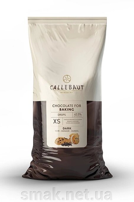 Бельгійський чорний шоколад Barry Callebaut XS, 10 кг 43,5 какао від компанії Інтернет магазин "СМАК" - фото 1