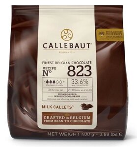Бельгійський Молочний шоколад з натуральної ваніллю сорти Bourbon Barry Callebaut 400 грам 33,6 какао