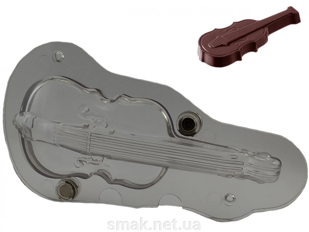 Форма для шоколаду 3D Скрипка від компанії Інтернет магазин "СМАК" - фото 1