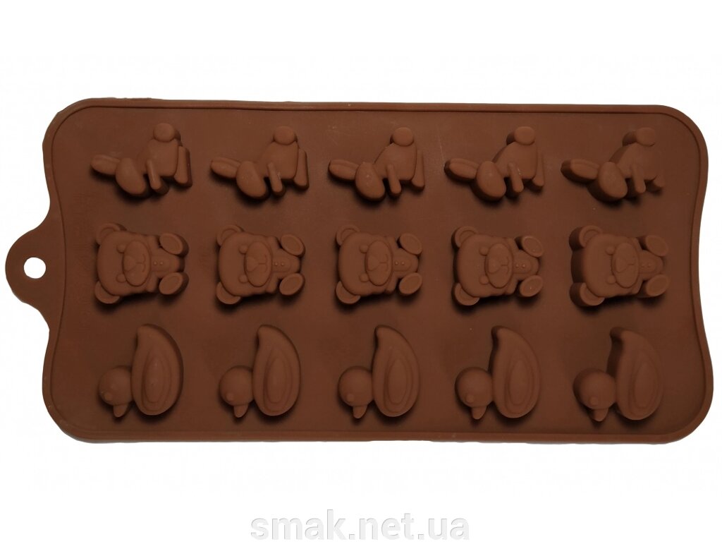 Форма силікон для цукерок Дитячий Звірі від компанії Інтернет магазин "СМАК" - фото 1
