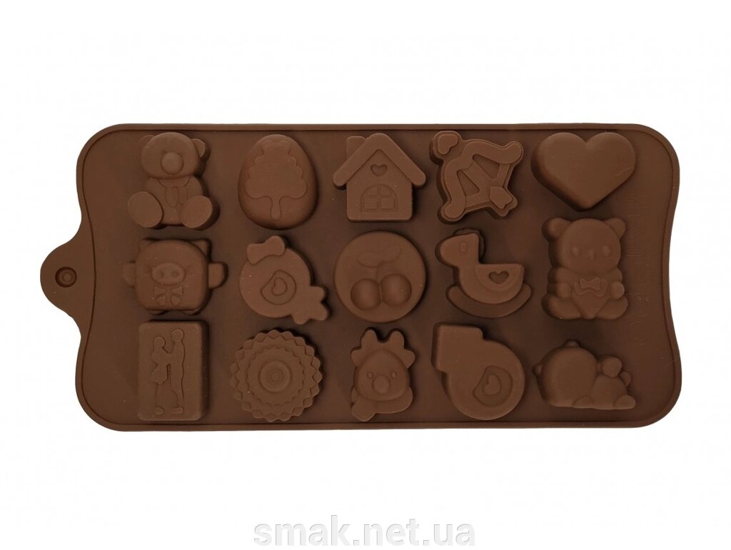 Форма силикон для конфет Детский набор 17 від компанії Інтернет магазин "СМАК" - фото 1