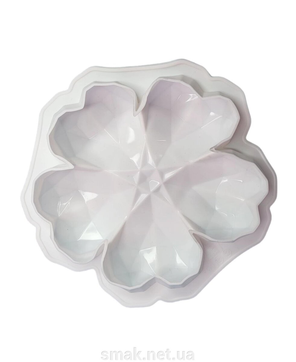 Форма силіконова для євродесертів Серце-квітка від компанії Інтернет магазин "СМАК" - фото 1