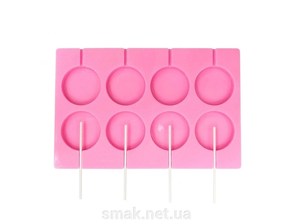 Форма силіконова для льодяників Lolli Pop з 8 шт від компанії Інтернет магазин "СМАК" - фото 1