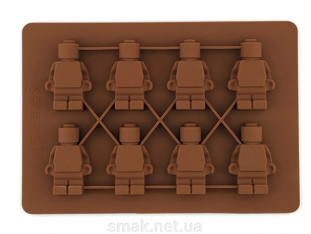 Форма силіконова Лего Чоловічок маленький від компанії Інтернет магазин "СМАК" - фото 1