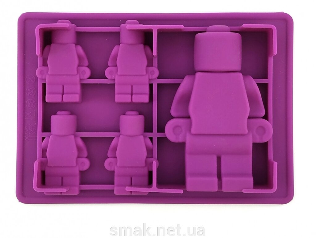 Форма силіконова Лего Людина велика від компанії Інтернет магазин "СМАК" - фото 1
