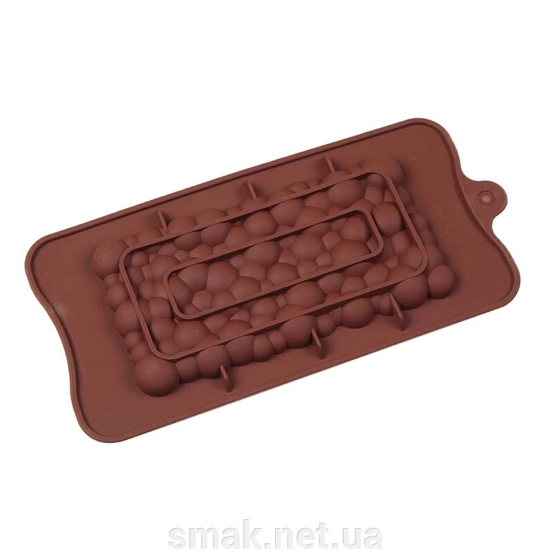Форма силіконова плитка шоколаду Бульбашки від компанії Інтернет магазин "СМАК" - фото 1