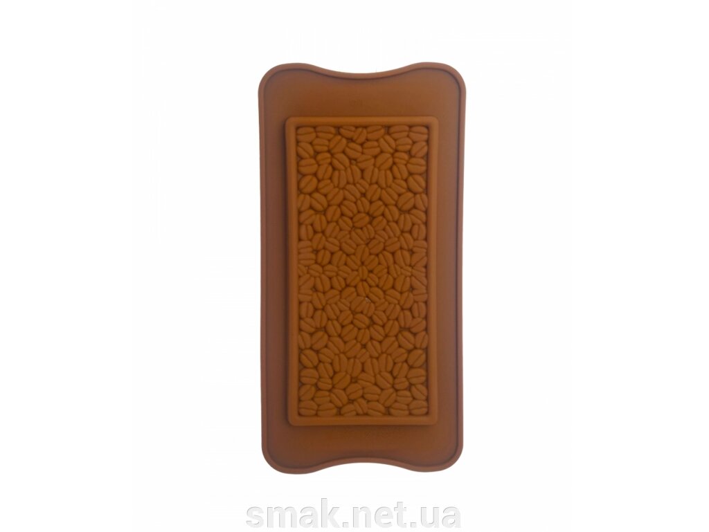 Форма силіконова Плитка шоколаду кавові зерна від компанії Інтернет магазин "СМАК" - фото 1