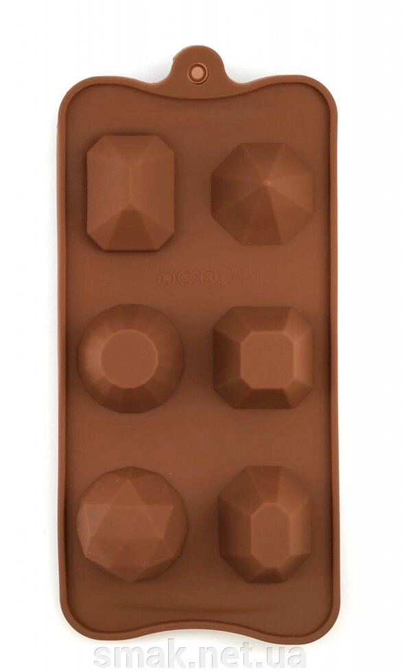 Форма силиконовая для конфет Драгоценные камни від компанії Інтернет магазин "СМАК" - фото 1